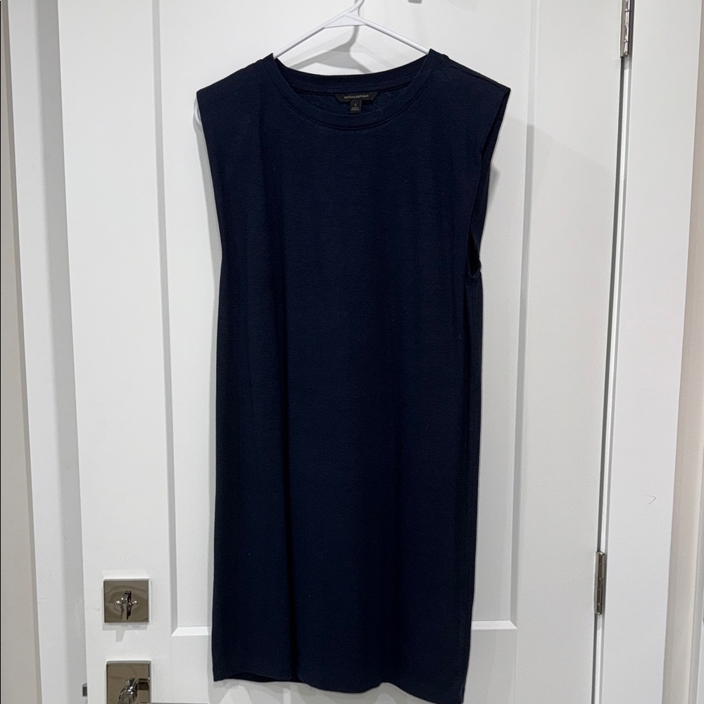 Banana Republic Dark Blue Sleeveless Mini Dress